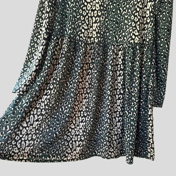 ZARA | NWOT | ANIMAL PRINT LONG SLEEVED DRESS | SIZE: MEDIUM - Picture 6 of 11